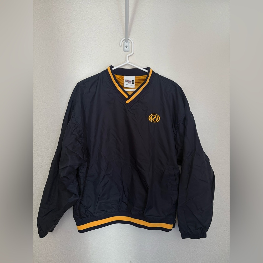 Stylish Black and Yellow Windbreaker by Holloway